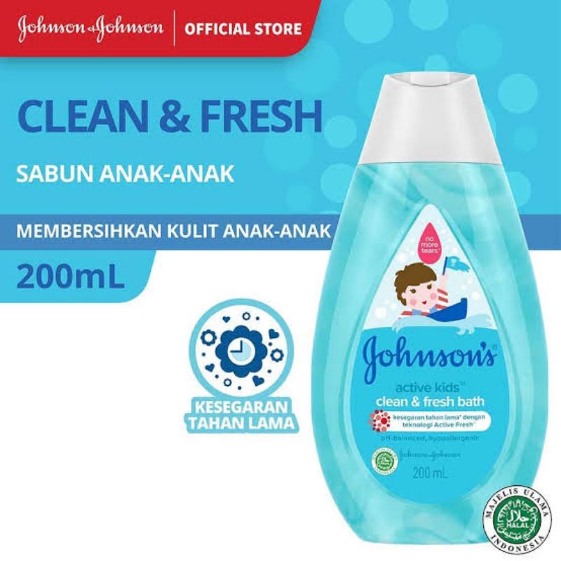 Johnson's Kids Clean &amp; Fresh Shampoo 100ml 200ml - Johnson Clean And Fresh Shampo Anak