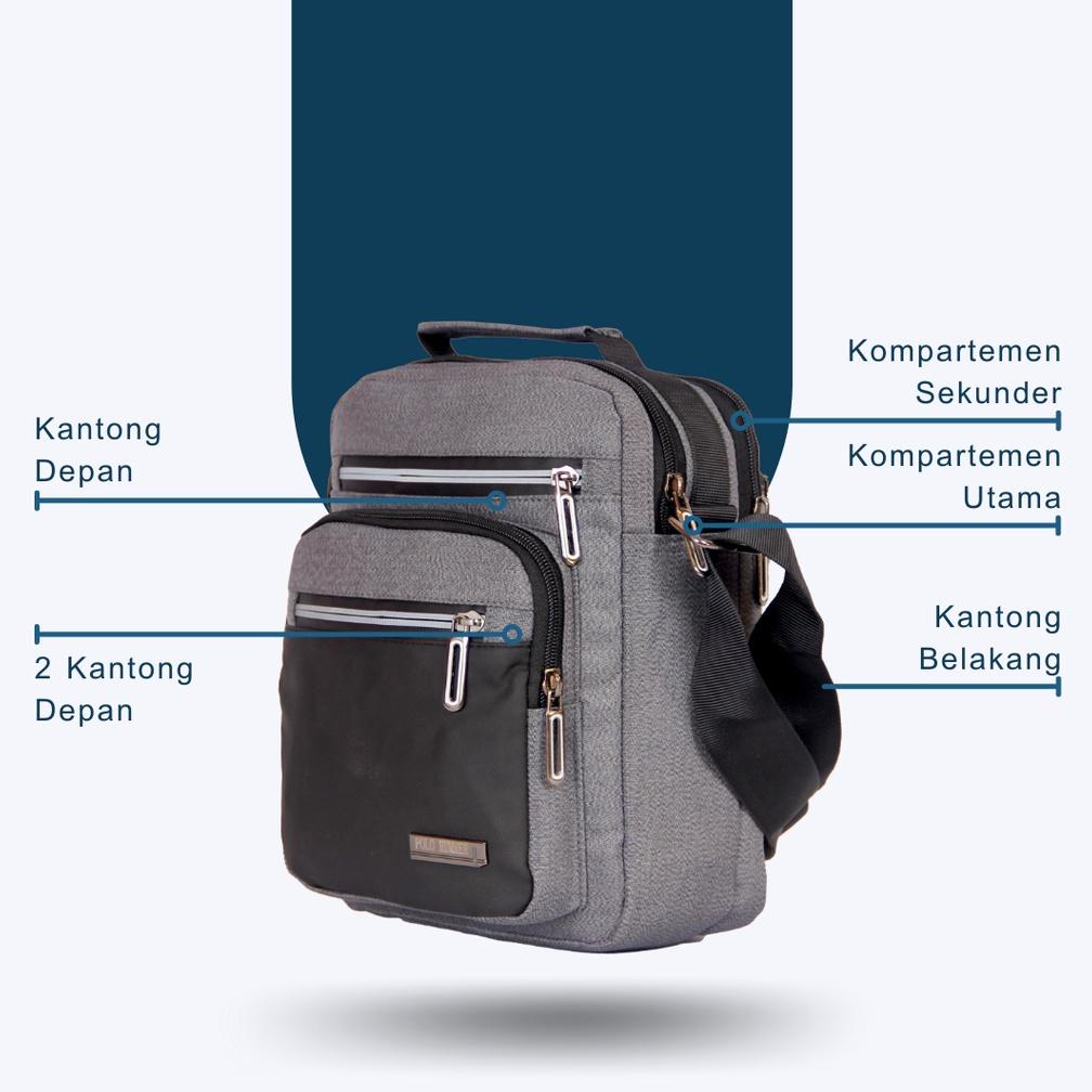 Slingbag Waterproof Import Polo Hummer - Tas Selempang Pria Banyak Kantong