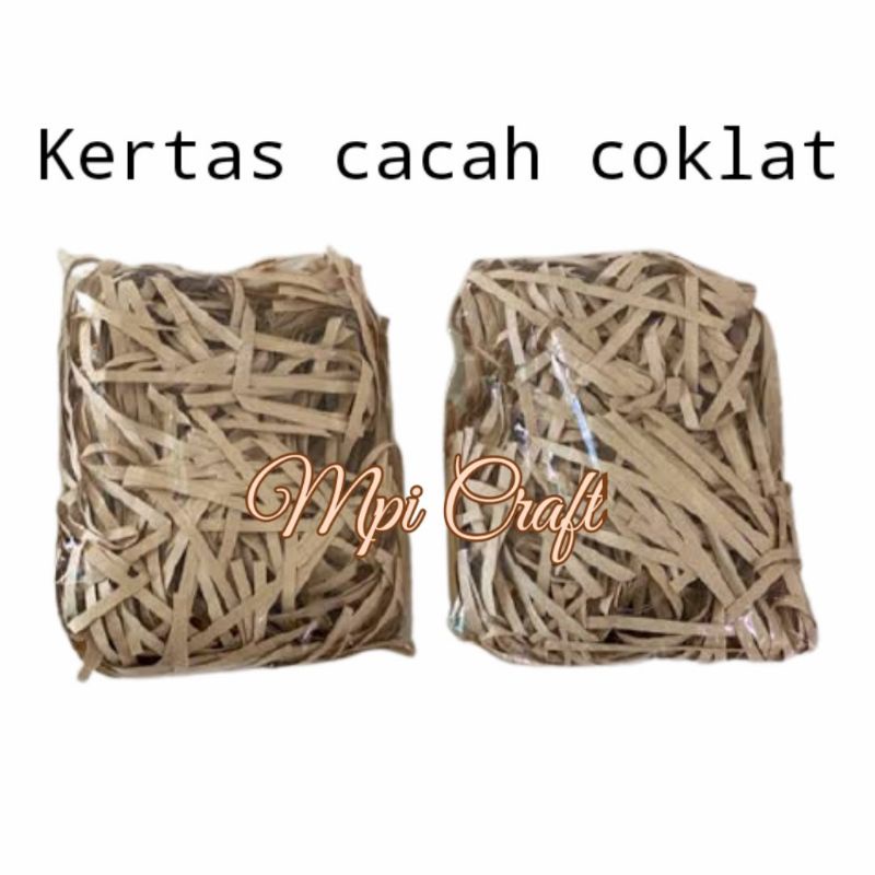 

Kertas cacah / serut warna coklat
