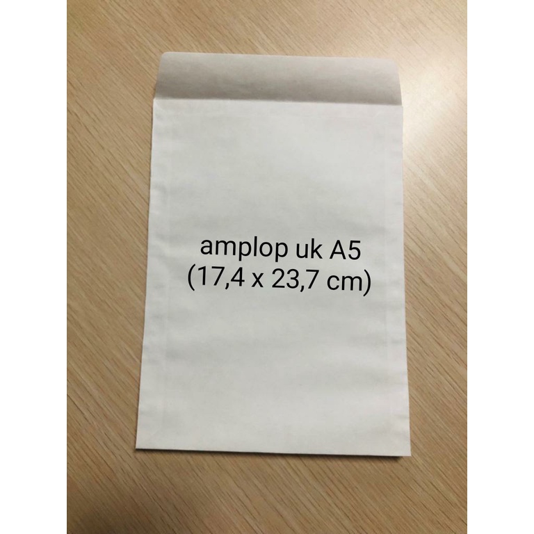 

Amplop Putih Polos A5 plus / white kraft undangan amplop eksklusif (isi 10 buah)