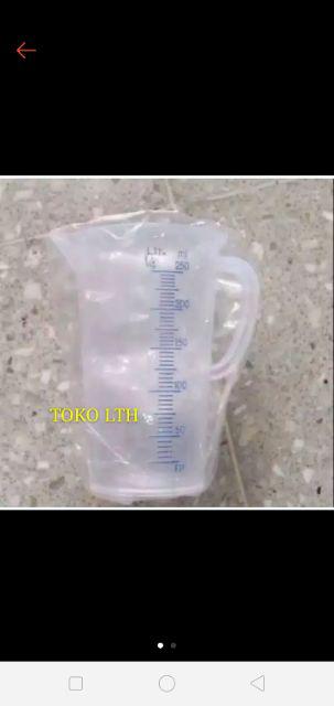 Gelas Ukur 250 Ml / Gelas Takaran Plastik / Teko Ukuran