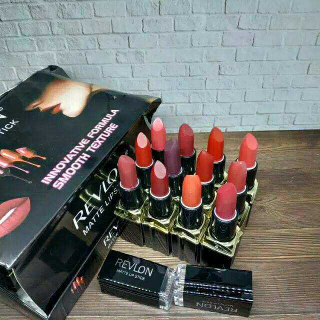 Revlon matte lisptick 24 hours long lasting / lipstik revlon tahan lama matte smooth texture