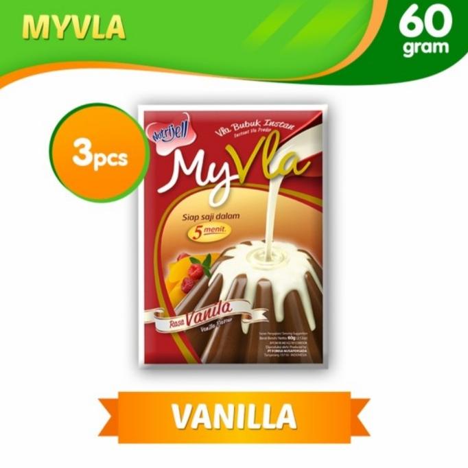 

Paket Nutrijel Nutrijell MyVla My Vla Vanila Vanilla 60gram 60 gram TERLARIS TERPERCAYA ORIGINAL