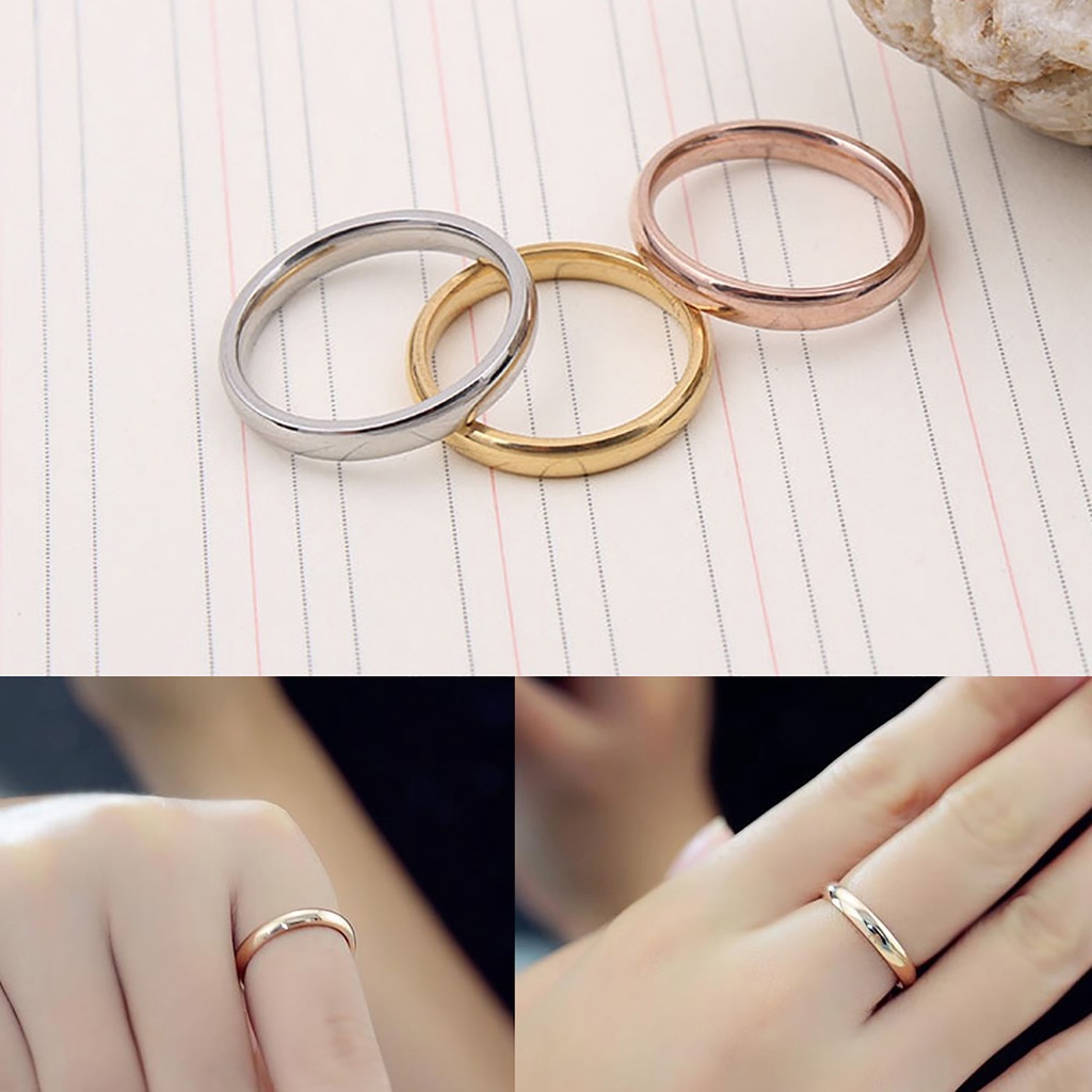 Hu Hu Hu Hu Hu Alat Bantu Pasang Kacamata♡ Cincin Pasangan Bahan Metal Untuk Pertunangan