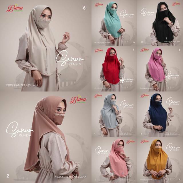 ((((ORIGINAL LIANA)))) Hijab instan jersey SANUM RENDA