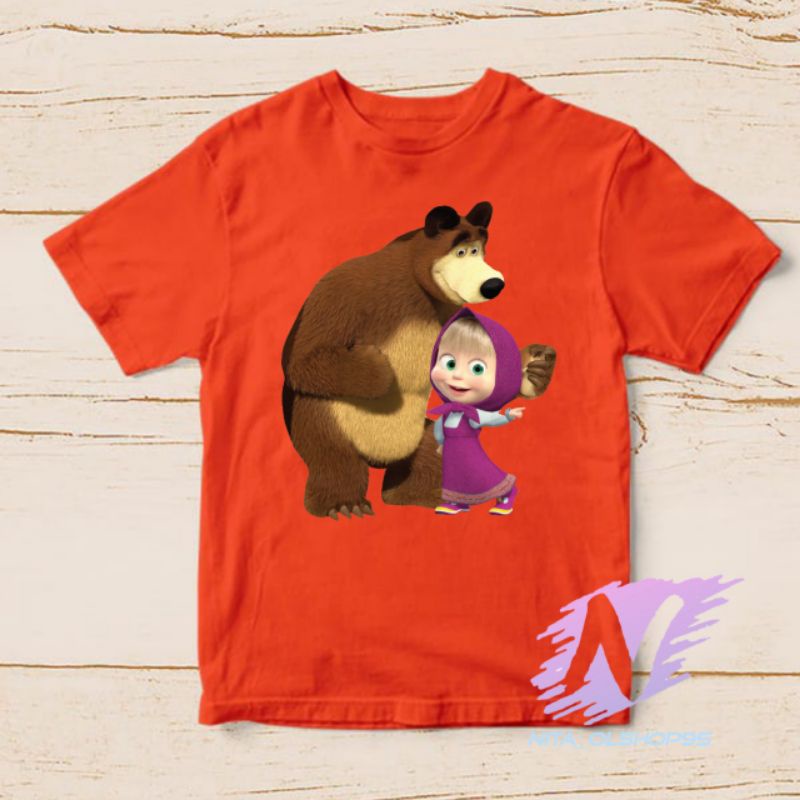 kaos anak marsa and the bear baju kaos anak masha