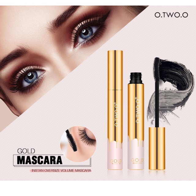 O.TWO.O Gold Mascara Waterproof Long Lasting Curling Eyelash