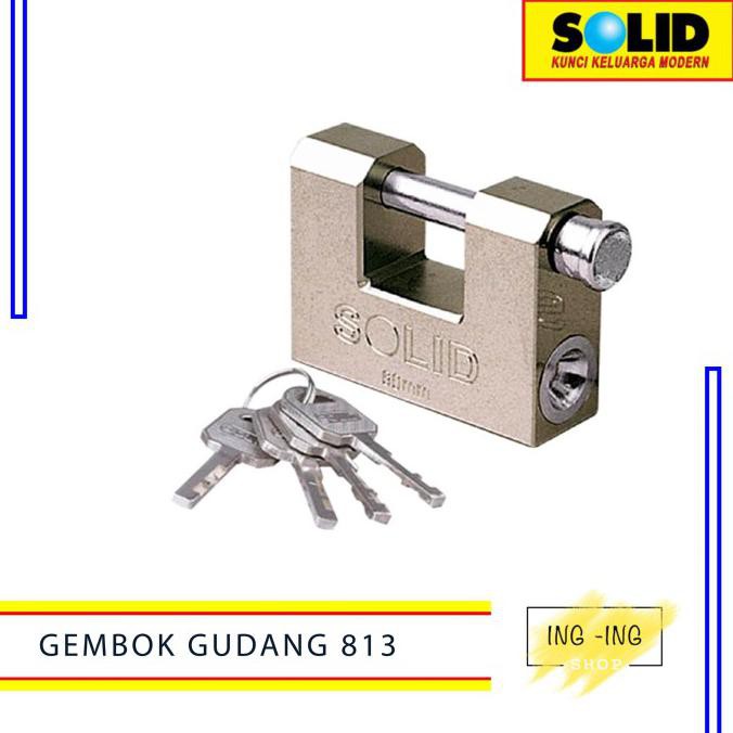 Bergaransi Gembok Gudang Solid 813 60 Mm/ Gembok Kotak / Gembok Rumah Bergaransi