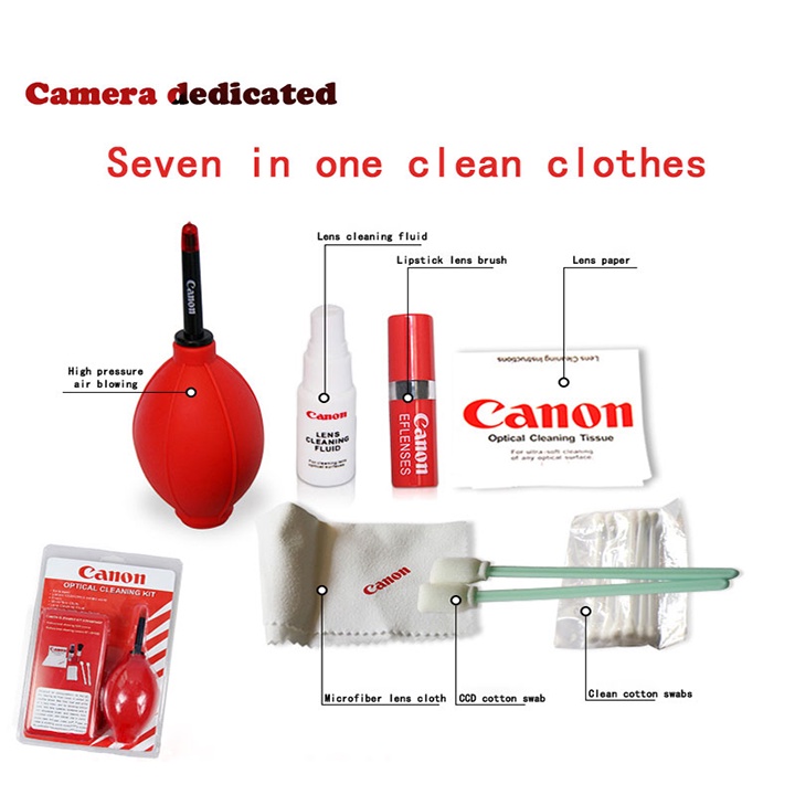 Cleaning Kit 7 in 1 Set Pembersih Lensa Kamera Canon