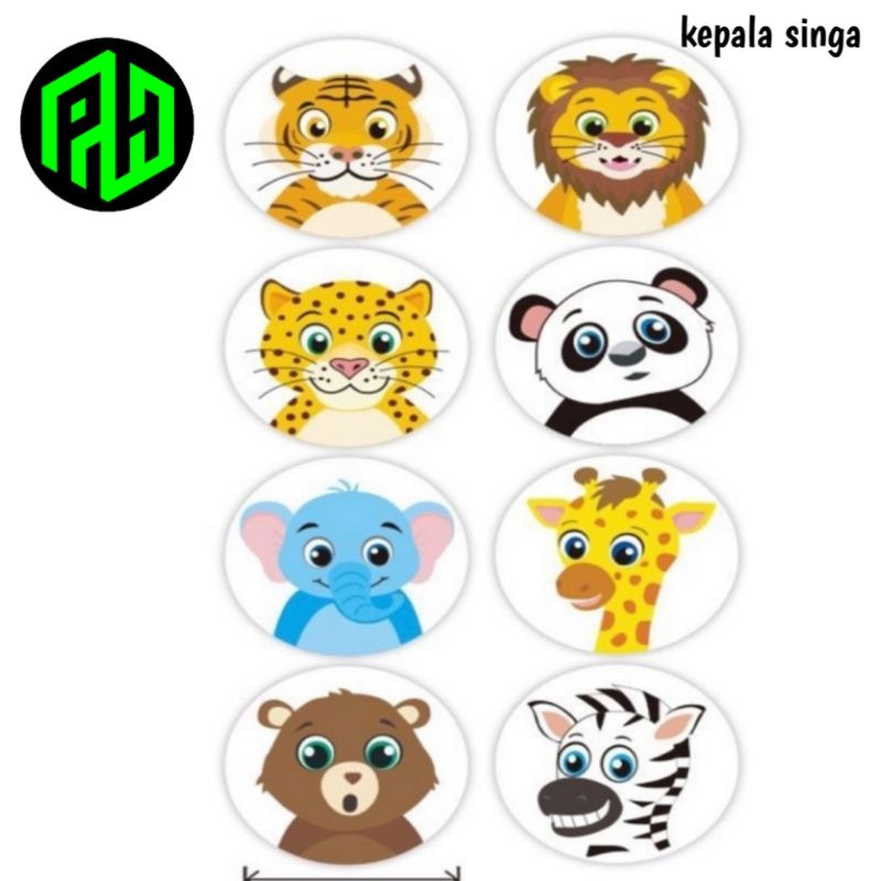 ( PH ) STIKER BULAT MURAH - STIKER LUCU TANPA HARUS MEMOTONG