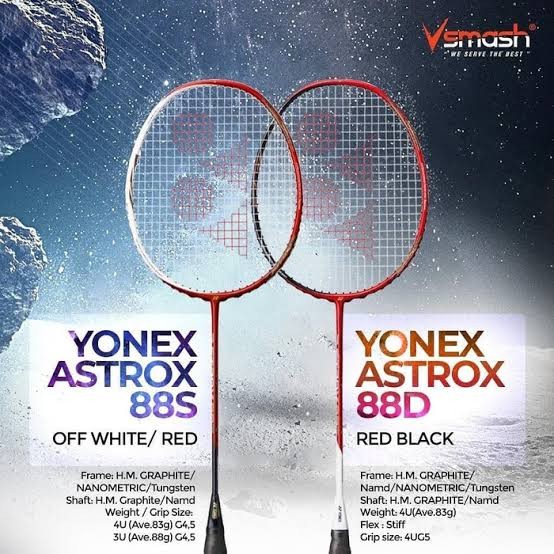 RAKET BADMINTON YONEX ASTROX 88D DOMINATE SUNRISE ORIGINAL