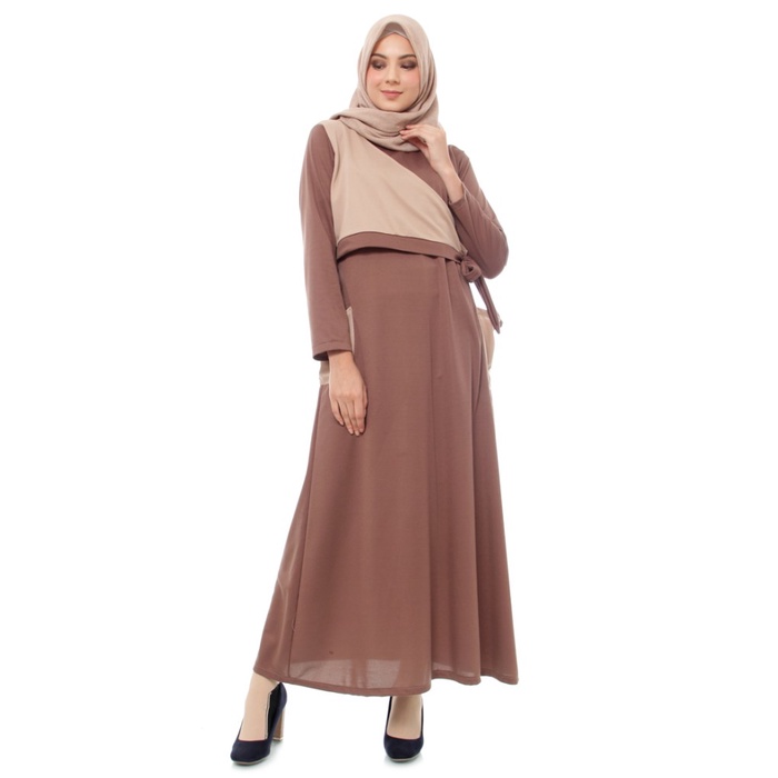 TERBARU      Mybamus Yava Pocket Dress Mocca-Khaki M14807 R4S3