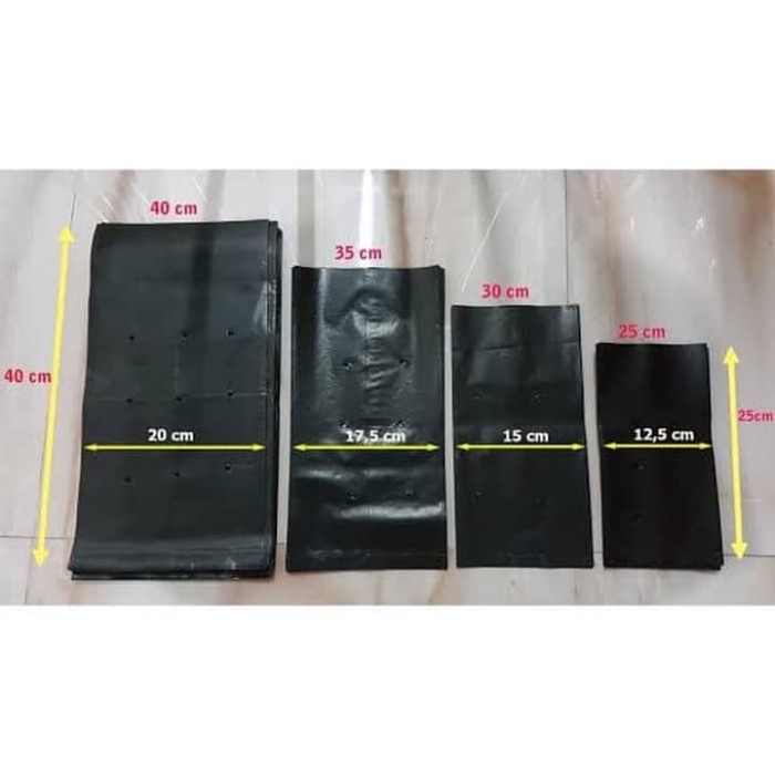 polybag tanaman ukuran 15cm per 1kg promo