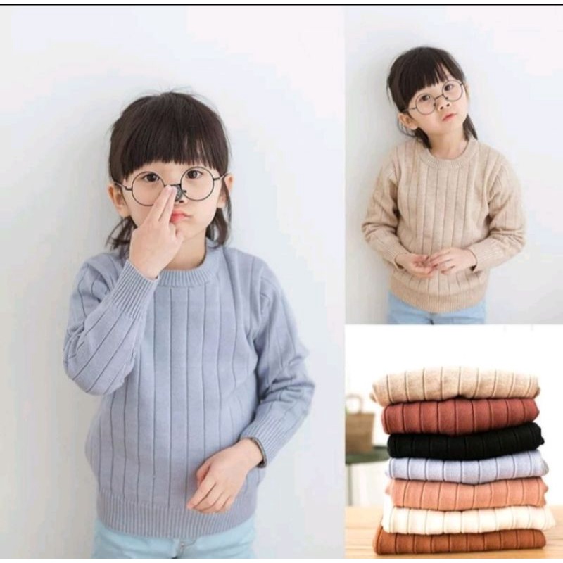 Sweater CHIKA || Sweater Rajut Anak | Baju Anak perempuan COD
