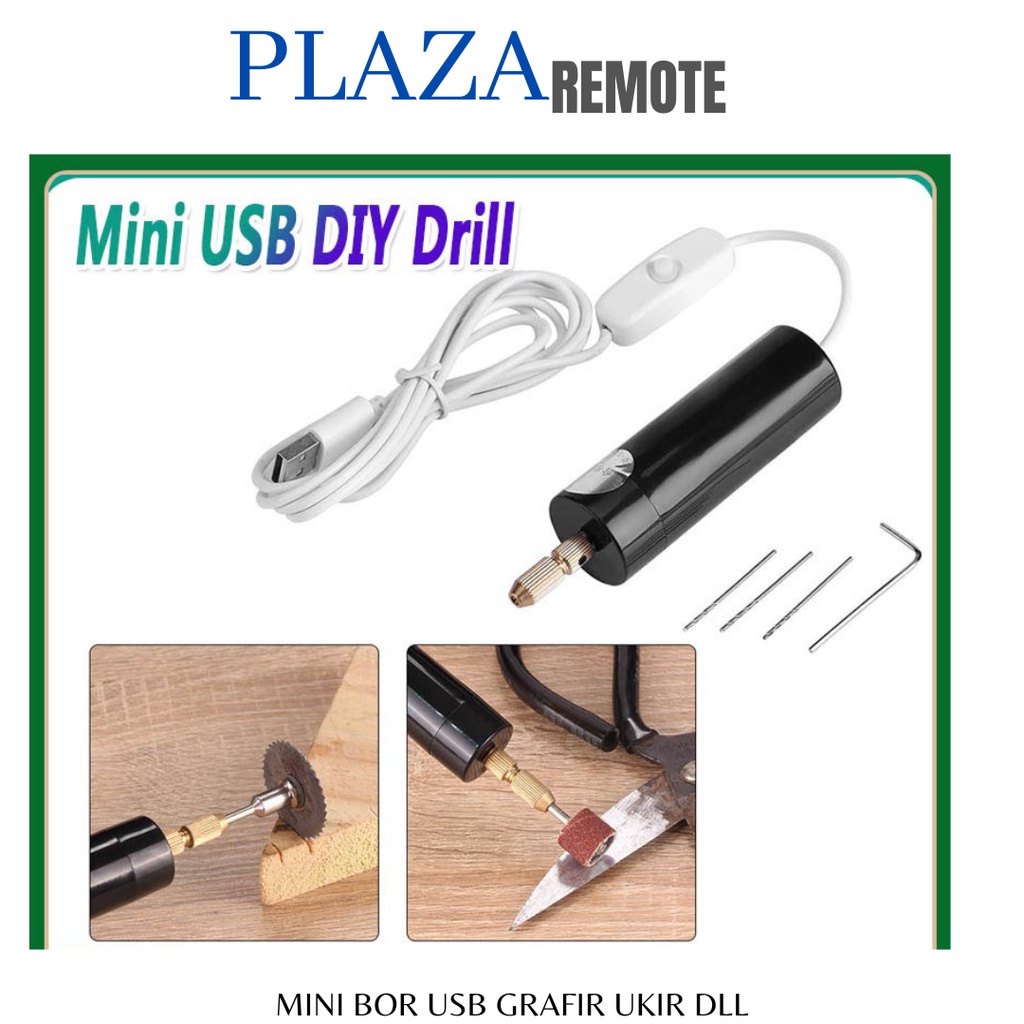 MINI ELEKTIK BOR TANGAN DC 5V  SET GRAFIR KUKU DRILL CHUCK ALUMUNIUM