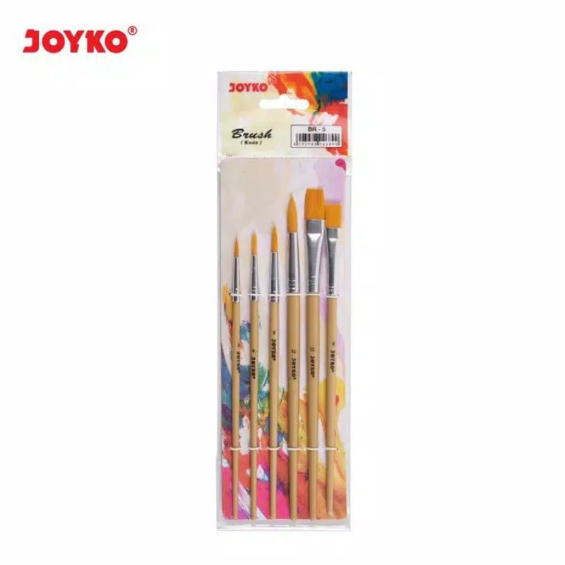 

Brush Set Joyko BR-5 / Kuas Cat Air / Cat Minyak / Lukis / Acrylic