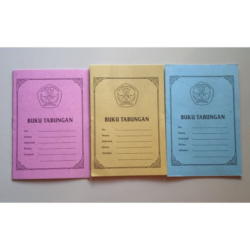 

Buku Tabungan Warna-warni Kecil Murah Grosir Isi 6 Lembar