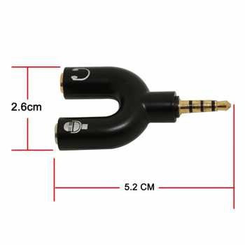 Splitter Audio Shape U 3.5mm ke Headphone &amp; Mic K0650 Grab Medan