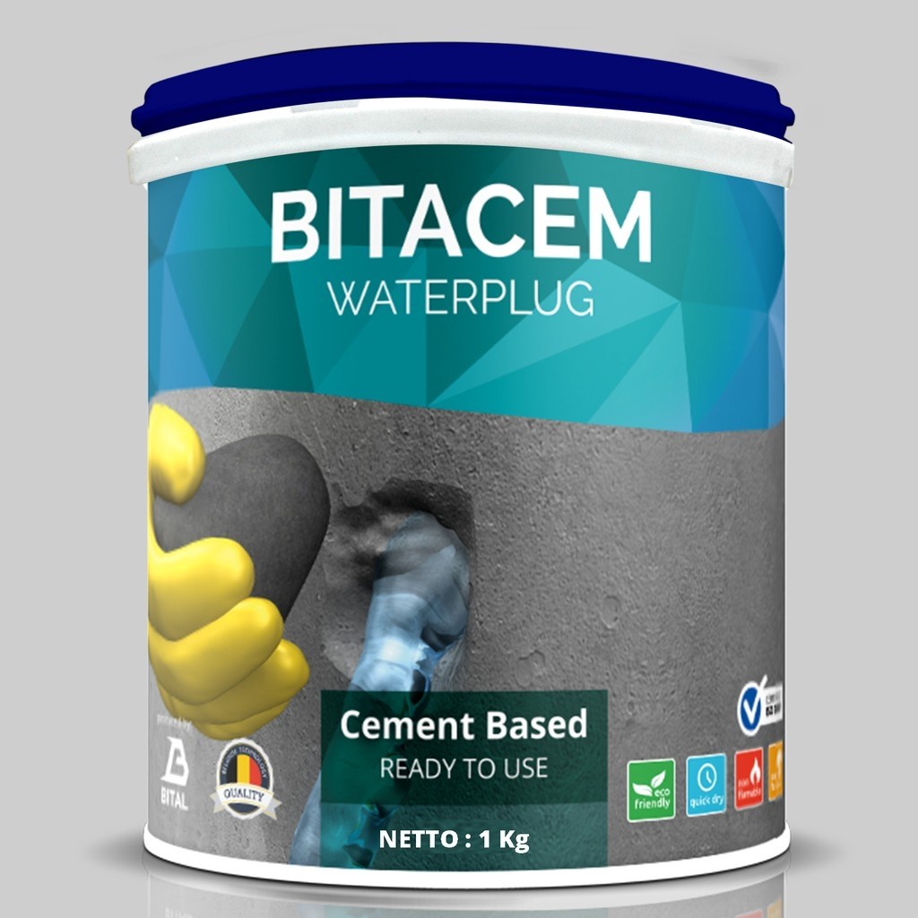 Penyumbat Kebocoran - Bitacem Waterplug 1kg