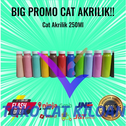 

CAT AKRILIK/CAT GAMBAR/CAT AIR/CAT MEWARNAI/CAT LUKIS Kualitas Super HARGA PABRIK TERMURAH 250ML