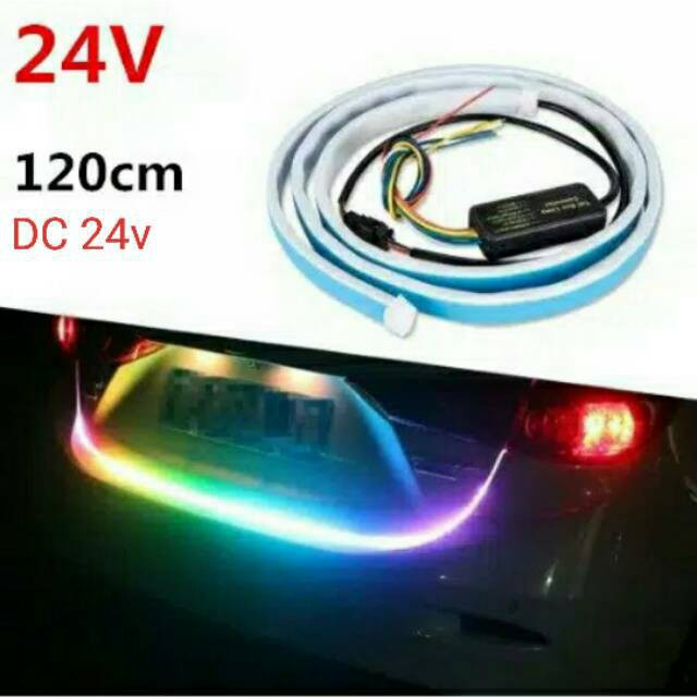 Lampu LED Strip DRL RGB Tail Trunk REM Sein BUS TrucK 24v 120cm BAGASI Pintu Belakang