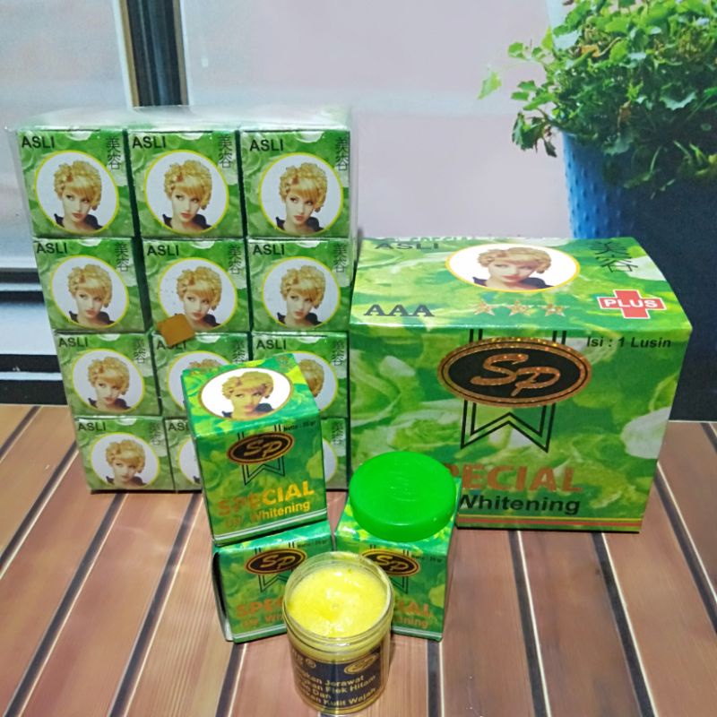 Cream Sp hijau Asli // Krim Sp hijau Asli (12pcs)