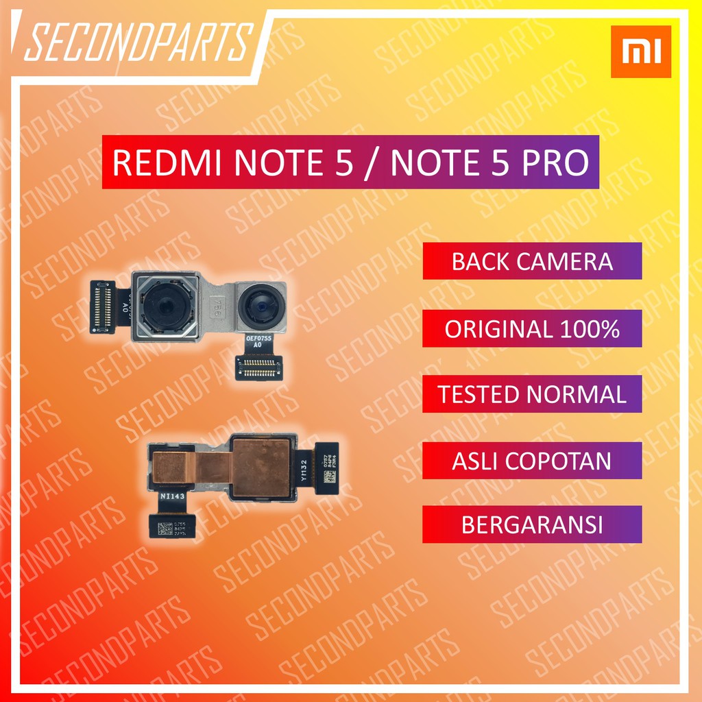 DUAL KAMERA BELAKANG XIAOMI REDMI NOTE 5 / NOTE 5 PRO ORIGINAL COPOTAN