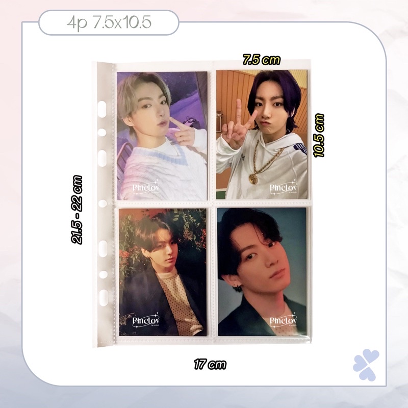 

[MIN 5] A5 Binder Pocket Sleeve 2, 3, 6 Ring Bambi | Photocard Postcard