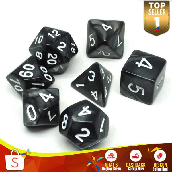 Dadu Polyhedral Terbaru Berbagai Macam Bentuk Sicbo Game Dadu Kocok Multifungsi Koprok Unik