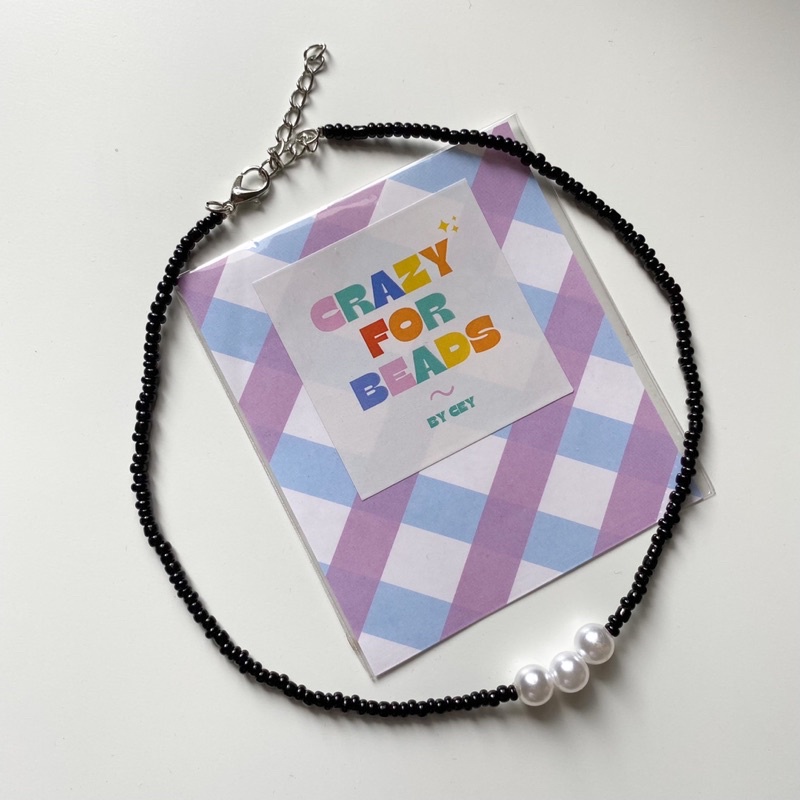 Yeonjun TXT Beads Choker Necklace Kalung VLIVE