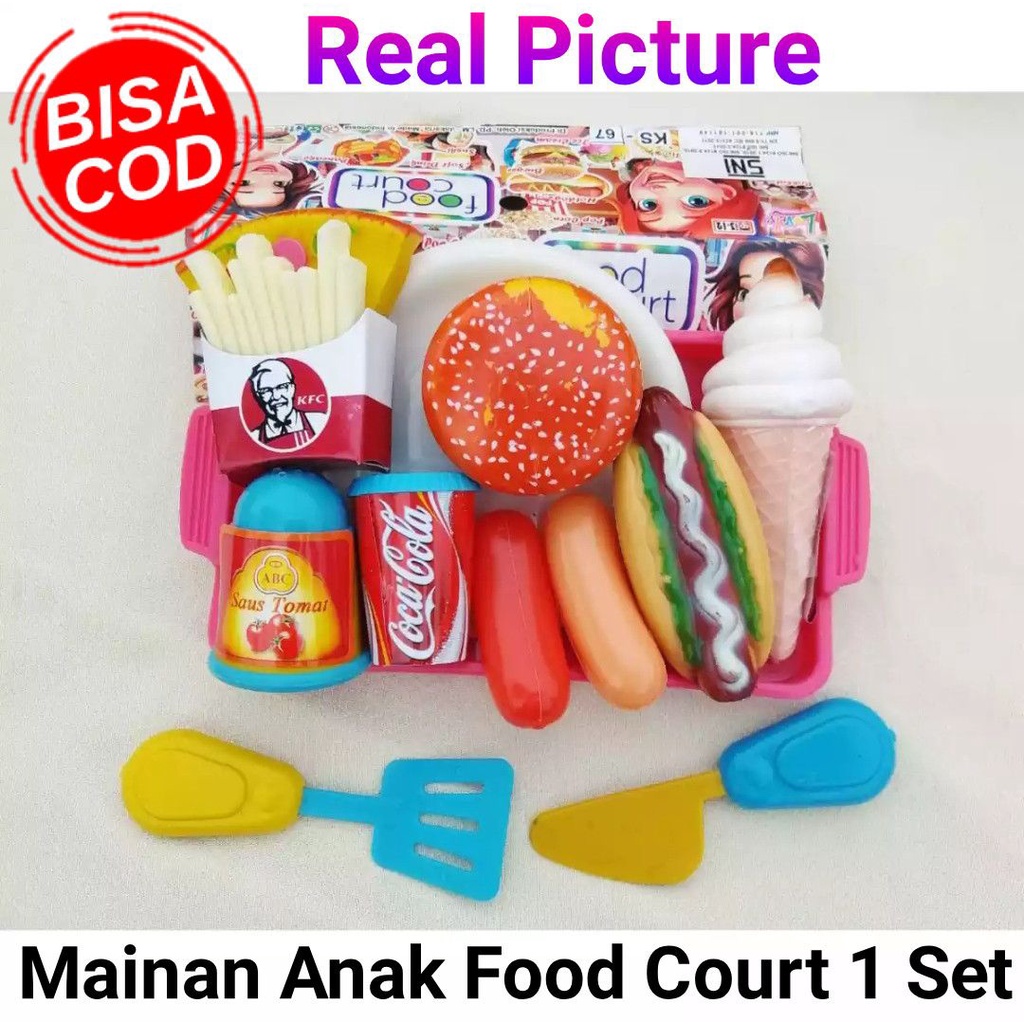 Mainan masak masakan food court / mainan anak perempuan ks67-1
