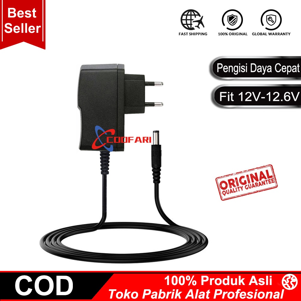 12.6V 1A Baterai Bor Listrik Bor Tanpa Kabel Lithium Obeng Baterai Uni Eropa/Inggris Bor Charger Adaptor Driver-Peraturan Eropa