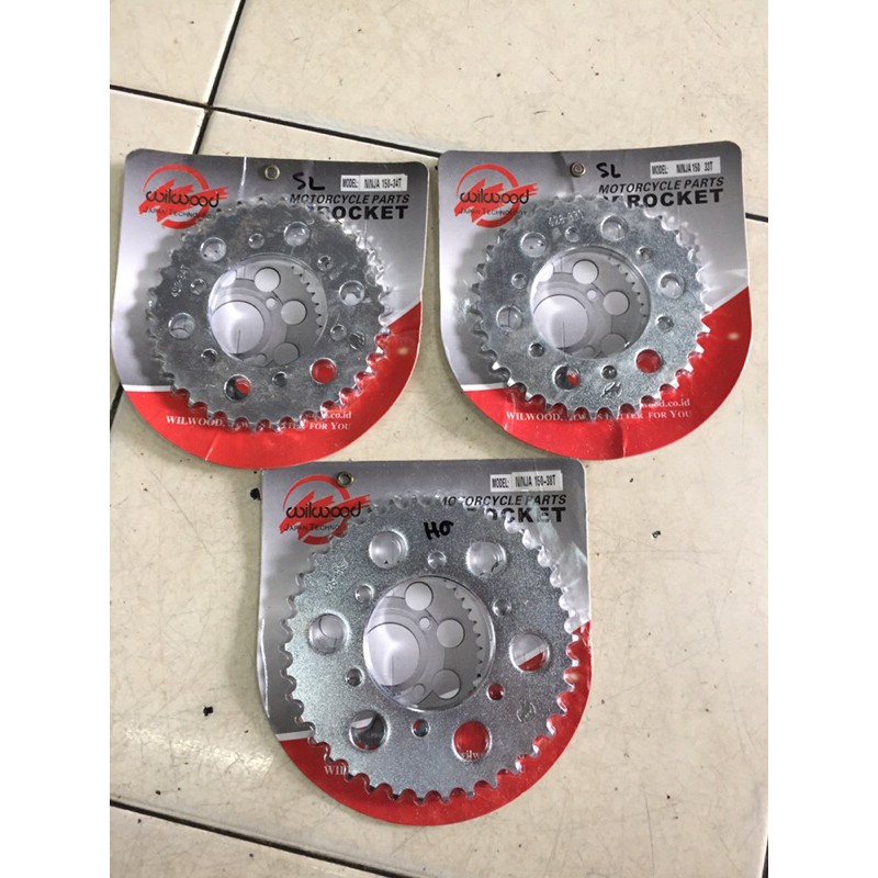 gear gir belakang ninja 150 2tak R RR 428 wilwood 33 34 35 36 37 38 40