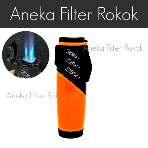 Korek Api Gas Bara Triple Jet Flame Lighter Color