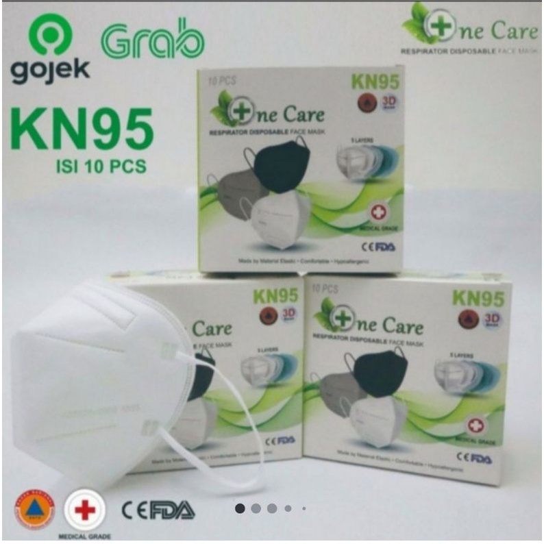 Masker Kn95 5ply Earloop 3D mask KN95-NeCare