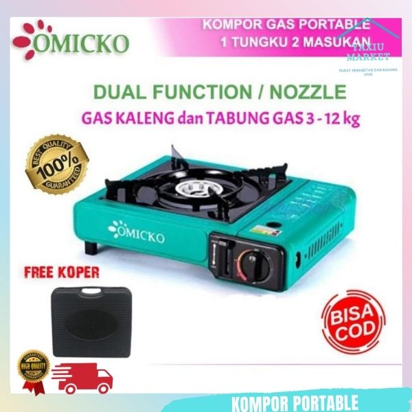 Kompor Gas Portable 2 In 1/ Kompor Portable / Tungku Gas 1TUNGKU