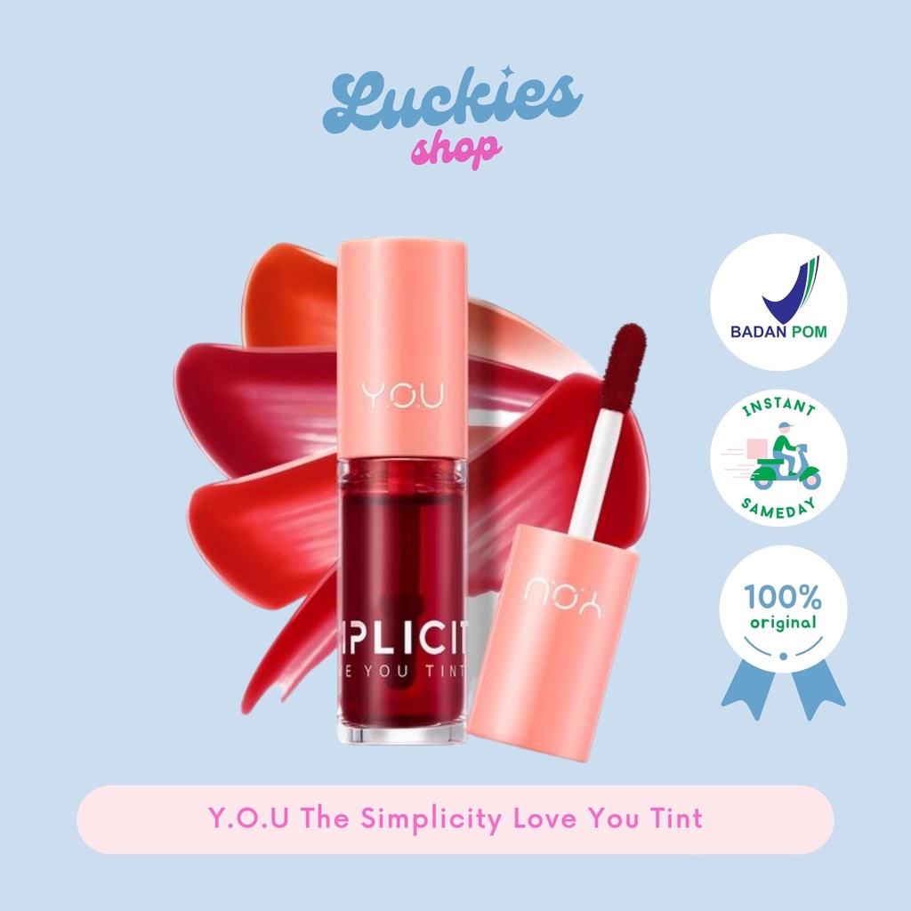 BPOM YOU The Simplicity Love You Tint Ori BPOM Lip Tint Liptint YOU Liptin