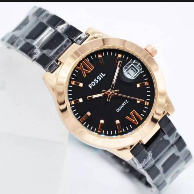 (Terima Cod)Jam Tangan Wanita FSL01 Fashion Tanggal Aktif Strap Rantai(Dikirim Jakarta