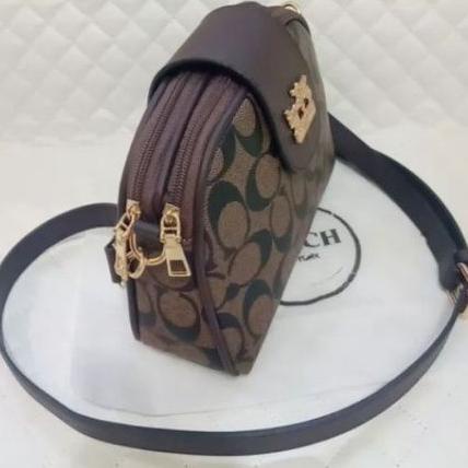 4C1 Tas Slempang   Mini + Sertifikat / COACH IRA 2 Ruang / Tas Slempang Wanita