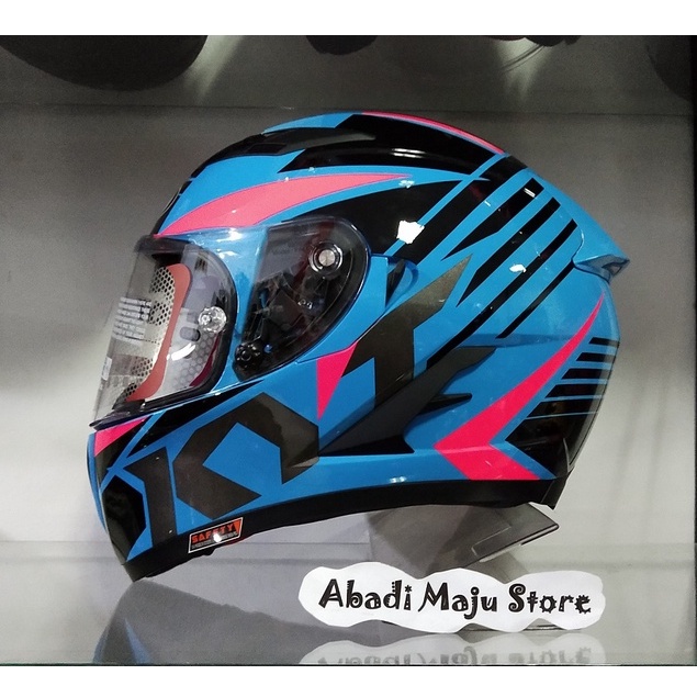 HELM KYT FALCON FR RADIANT SKY BLUE ORIGINAL