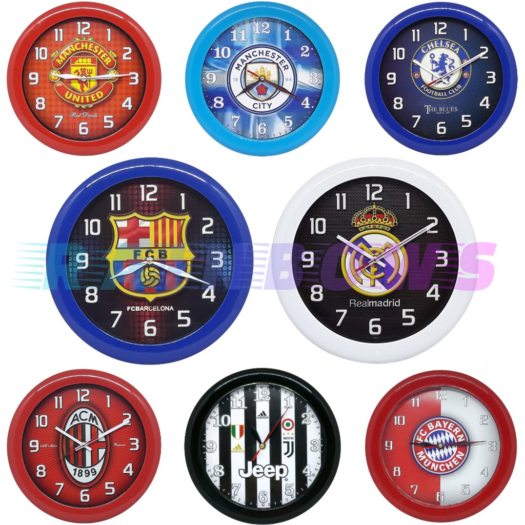 Jam Dinding OnTime (767) - FootBall Club Series (Quartz)