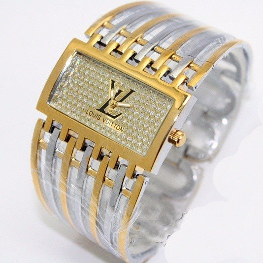 Jam Tangan LV Cewek | LOUIS VUITTON LV 5061 KOMBINASI GOLD B_SWH