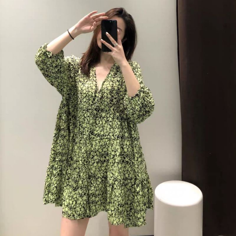 MDLV ~ 6980 CORDELIA LOOSE MINI DRESS // DRESS CASUAL IMPORT // FASHION IMPORT WANITA