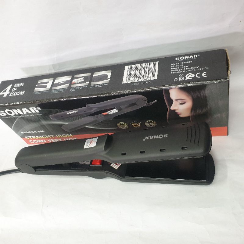 Catokan Rambut Sonar Sn698 Alat Catok 2in1 Pelurus Rambut Murah Terlaris