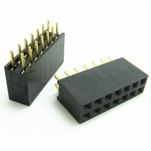 Header Female 2X7 Pin p 14P 2.54mm Double Row Straight Pin 2x7p 2 x 7