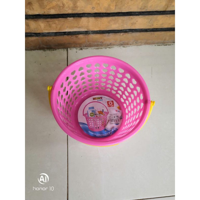 SUNLIFE Keranjang bulat Mini Plastik /Keranjang Sabun /Mini Basket