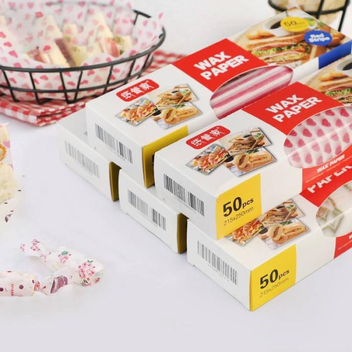 

Baking / Wax Paper / Kertas Anti Minyak / Burger Paper / Sandwich Paper - Love