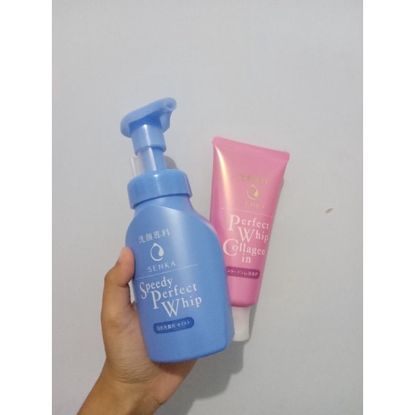 PAKET SENKA SPEEDY PERFECT WHIP & PERFECT WHIP COLLAGEN IN
