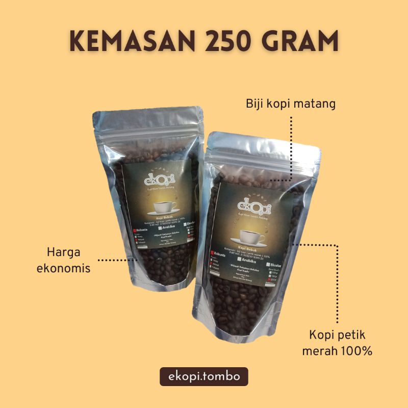 

Biji Kopi Matang Robusta 250 gram