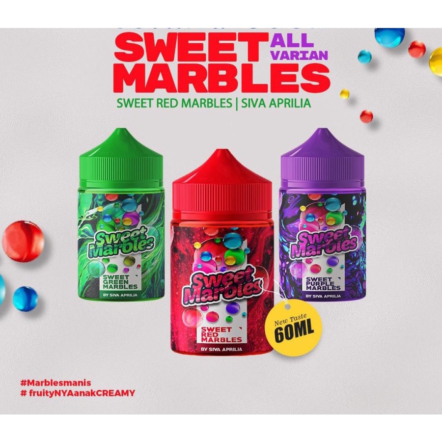 Liquid Vapee Sweet Red Marbles Candy V3 60ML Authentic